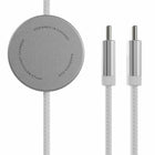 Statik -  MagStack Duo Chargeur pour Apple Watch et Câble de Charge/Sync USB-C de 5 pi, Blanc-Câble magnétique breveté. Ce câble unique s'enroule parfaitement autour du chargeur Apple Watch pour créer un ensemble de charge fin et compact qui se glisse partout