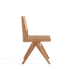 Manhattan Comfort - Ensemble de 4 chaises de salle à manger Hamlet 44,8 cm style industriel chic - Nature-Hauteur d’assise : 45 cm avec une capacité de poids de 125 kg