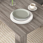 HOMCOM - Table à manger moderne 47 po avec effet bois - gris clair-Couleur : gris clair 