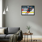 Ryan Getzlaf 20x29 Anaheim Ducks - Toile encadree - 31" x 22"-Prêt à accrocher - livré entièrement assemblé