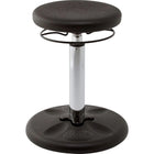 FDMT - Tabouret oscillant réglable Kore 42-61 cm - noir-Le siège Kore Wobble Chair est imprégné de Smart Plastic, un agent antimicrobien qui empêche la prolifération des germes sur la surface en plastique du siège.