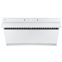 Fotile - Hotte aspirante à ventilation inclinée - 36 po - Blanche-Verre trempé blanc