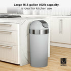 Umbra - Poubelle Umbra Venti-Durable et facile à entretenir : Venti est fabrique en polypropylene durable, stable et facile à entretenir ; il suffit de l'essuyer avec un chiffon humide