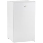 HOMCOM - Mini réfrigérateur avec congélateur et porte réversible pour chambre - blanc-Combine réfrigérateur et congélateur avec une capacité de 3,2 pi³ pour différents types de stockage alimentaire 