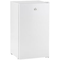 HOMCOM - Mini réfrigérateur avec congélateur et porte réversible pour chambre - blanc-Combine réfrigérateur et congélateur avec une capacité de 3,2 pi³ pour différents types de stockage alimentaire 