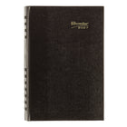 Brownline - 2027 agenda quotidien CoilPro avec reliure à double spirale et couverture rigide imitation lézard – 8 po x 5 po – noir-Horaire de rendez-vous de 7 h a.m. à 7 h 30 p.m., à intervalles de 30 minutes pour la semaine complète