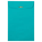 JAM Paper - Enveloppes Colourées pour catalogue à extrémité ouverte - 6 x 9 - avec fermeture à fermoir - bleu mer recyclé - paquet de 50-Taille: 6 x 9 pouces