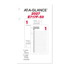 AT-A-GLANCE – Recharge de calendrier de bureau quotidien 2027 2 pages par jour – 6 po H x 3 1/2 po l – bilingue-Format des pages : 6 po H x 3 1/2 po l