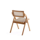 Manhattan Comfort - Lot de 4 chaises pliantes de salle à manger Lambinet 53 cm style industriel chic - Nature-Livré chez vous entièrement assemblé Aucun assemblage requis