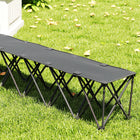 Outsunny - Banc d'équipe pliant portable 6 places pour sports de plein air-Parfait pour les événements sportifs, les voyages et le camping entre amis  