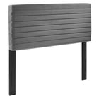 Modway - Tranquil Tête de lit complète/Queen, Gris-Tête de lit Channel Tufted Full/Queen