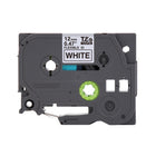 Brother - Tze-FX231 Ruban d’identification flexible et laminé pour étiqueteuses P-touch - 12 mm x 8 m - blanc avec texte noir-Certifié UL — parfait pour l’étiquetage des infrastructures d’électricité, industrielles et réseau.