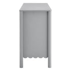 Modway - Emmeline 6 tiroirs festonnés Commode, Gris clair-6