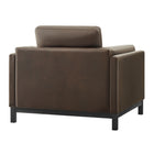 Modway - Roscoe Cuir végane Fauteuil - Espresso-7