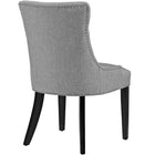 Modway - Regent Touffe Tissu Chaise à manger - Gris clair-Rembourrage en tissu polyester