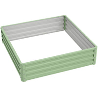 Outsunny - Jardin surélevé 4 pi x 4 pi x 1 pi pour légumes - vert clair-La meilleure et la plus simple façon de cultiver votre propre jardin à la maison 