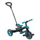 Globber - Tricycle Explorer – Sarcelle-Design sans outils : Changez de mode facilement grâce à des boutons et des molettes à ressort—aucun outil ni vis nécessaire