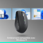Logitech - MX Anywhere 3S Souris compacte sans fil - Noir-En Plastique Recyclé : Les parties en plastique de la souris MX Anywhere 3S contiennent du plastique recyclé post-consommation certifié - 78 % pour Graphite, 61 % pour Gris Pâle et Rose. À l'exception de l'emballage et des plastiques du récepteur et de l'ensemble de câblage imprimé (PWA)