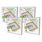 Bac à sable pour la formation des lettres Primary Concepts, 8" x 8", paquet de 4 -À utiliser pour la pratique sensorielle et tactile de l'écriture manuscrite