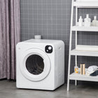 HOMCOM - Sécheuse portable compacte 3,22 pi³ - 1300 W - blanc-Vous pouvez l’arrêter à tout moment en appuyant sur le bouton démarrer/pause pour ajouter plus de vêtements 