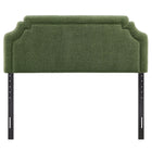 Modway - Magnolia Tissu rembourré Tête de lit Queen size - Feuillage-Positions de montage ajustables