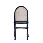 Manhattan Comfort - Lot de 4 chaises de salle à manger Paragon 17,52 po style industriel chic, rembourrées, noir et gris-Hauteur d’assise : 49 cm avec une capacité de poids de 125 kg