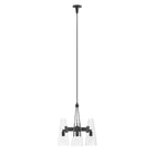 Modway - Beacon 3-Lumière Lumière suspendue - Noir transparent-Tiges suspendues réglables en hauteur