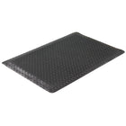 Edgewood Tapis Foam Fusion Anti-Fatigue Avec Surface Laminée à Motifs De Losange - 2' x 3' x 5/8" - Noir-Pour Usage Moyen