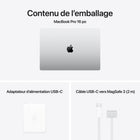 Apple - Portatif MacBook Pro 16 po - M4 Pro - SSD 512 Go - Mémoire unifiée 24 Go - Argent - Anglais-Connectez absolument tout: MacBook Pro 16 po comprend trois ports Thunderbolt 5, un port de recharge MagSafe 3, une fente pour carte SDXC, un port HDMI et une prise pour écouteurs. Et il prend en charge jusqu’à deux moniteurs avec la puce M4 Pro
