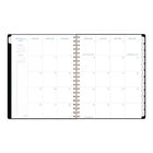 AT-A-GLANCE - Agenda scolaire hebdomadaire/mensuel Signature 2026-2027 - 11 po H x 8 3/8 po l - noir - bilingue-Format des pages : 11 po H x 8 3/8 po l