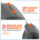 Delton - Ensemble clavier et souris filaires ergonomiques KB250&S38 - noir-Ce clavier Mac filaire est équipé d'un câble USB-A d'alimentation de 1,5 m, garantissant une connectivité fiable et une grande flexibilité pour une installation facile dans divers environnements de travail.