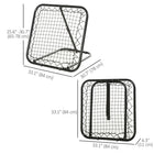 Soozier – Filet de rebond de soccer-Angle réglable pour mieux répondre à vos objectifs d'entraînement 
