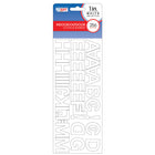 Creative Start - Lettres, chiffres et symboles autocollants - 1 po - Noir - Paquet de 256-Cet ensemble comprend 256 lettres, chiffres et symboles autocollants pour créer une signalisation claire et personnalisable