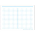 Ashley Productions - ASH97023 Smart Poly PosterMat Pals Économiseurs d'espace - 13" x 9-1/2" - Blocs de grille de 1/2" - 468 blocs - Lot de 10-Utilisez avec des marqueurs effaçables à sec ou à base d'eau et des crayons lavables. Surface inscriptible/effaçable.