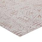 Modway - Javiera Marocain contemporain Tapis de comédie 8 pi l x 10 pi L - Ivory et Cameo Rose-Dessous du tissu de jute adhéré