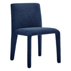Modway - Rhodes Tissu tapis Chaise à manger - Marine-Chaise de salle à manger entièrement rembourrée