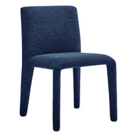 Modway - Rhodes Tissu tapis Chaise à manger - Marine-Chaise de salle à manger entièrement rembourrée