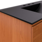 Modway - Scenic Support mural de 36" Vanette de salle de bain - Cerise noire-Assemblée requise