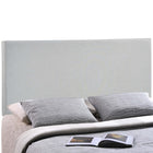 Modway - Region Tissu rembourré Tête de lit King, Gris ciel-Panneau de particules avec poteaux en bois massif