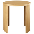 Modway - Aspect Bois rond Table d’appoint - Chêne-Assemblée requise