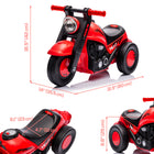 Qaba - Voiture pousse-bébé avec musique, Bubble - rouge-Fabriqué en plastique solide et en métal pour une utilisation prolongée 