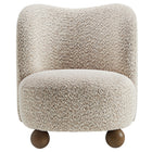 Modway - Monroe Tissu Boucle Chaise d’accent - Noyer corail-Assemblée requise