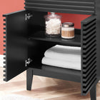Modway - Render 24" Vanette de salle de bain - Noir noir-Trous centraux de 8"