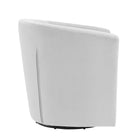 Modway - Prospect Touffe Performance Velvet Fauteuil pivotant - Gris clair-Siège rembourré en mousse dense