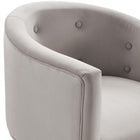 Modway - Savour Touffe Performance Velvet Chaises d’accent Ensemble de 2 - Gris clair-9