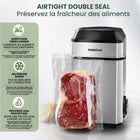 Instaseal - Ensemble de sacs sous vide pour aliments - 2 rouleaux et 30 sacs prédécoupés-Compatible avec la plupart des systèmes de mise sous vide : conçu pour être utilisé avec la machine à sceller sous vide InstaSeal et d'autres systèmes de mise sous vide populaires, offrant commodité et compatibilité dans votre cuisine.