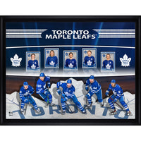 Toronto Maple Leafs Card Collage - Impression encadree - 36" x 28"-Qualité supérieure - print framed