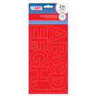 Creative Start - Lettres, chiffres et symboles autocollants - 2 po - Rouge - Paquet de 133-Cet ensemble comprend 133 lettres, chiffres et symboles autocollants pour créer une signalisation claire et personnalisable
