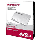 Transcend – Disque SSD interne SSD220 480 Go, 2,5 po (TS480GSSD220S)-Capacité : 480 Go