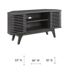 Modway - Render 46 po Meuble TV d’angle, Fusain-Meuble de télévision moderne pour téléviseurs jusqu’à 50 po